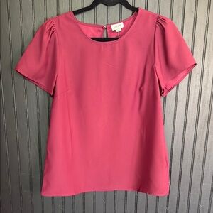 J. Crew Factory Fuchsia Short Sleeve Top